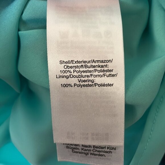 Donna Karan New York tie dye faux wrap asymmetrical dress sz 8 - Picture 3 of 8